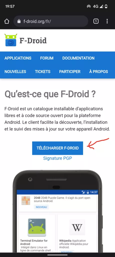 Site web F-Droid