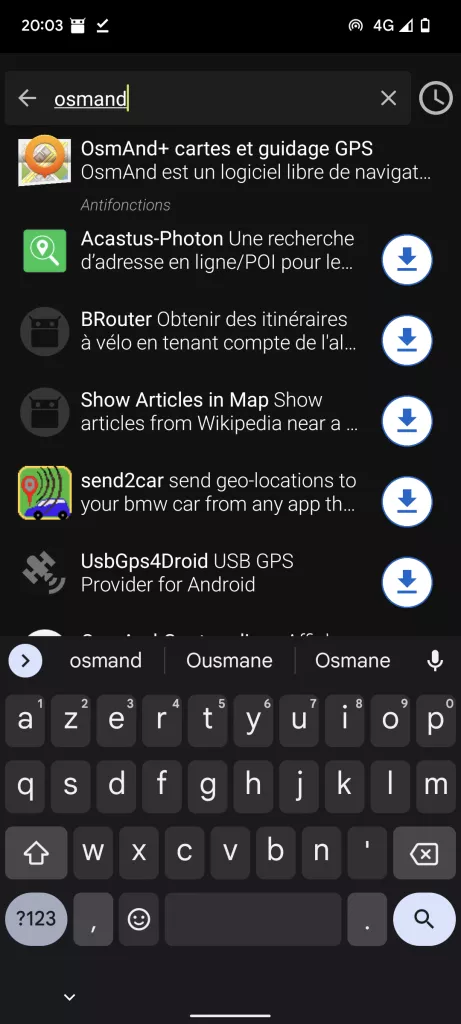 Le catalogue d'application F-Droid